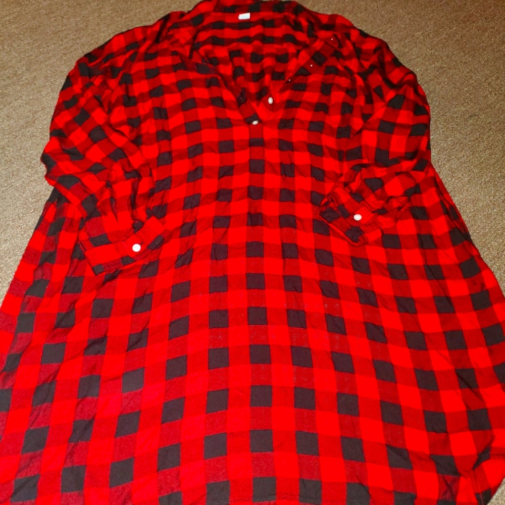 Red Plaid Dress